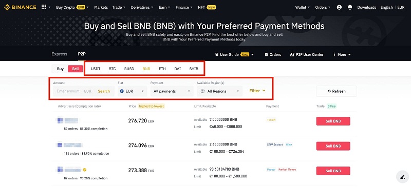 hướng dẫn cách bán coin trên sàn binance