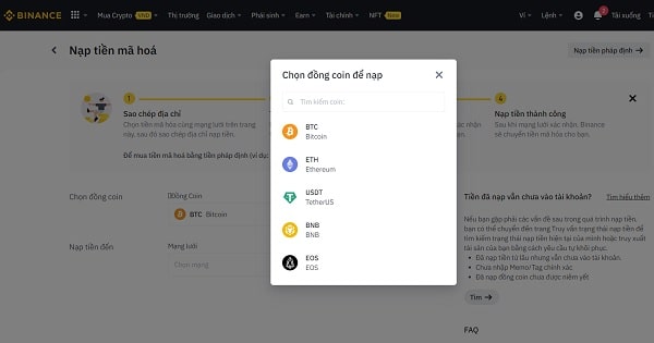  hướng dẫn cách nạp tiền vào binance dễ hiểu nhất 2024