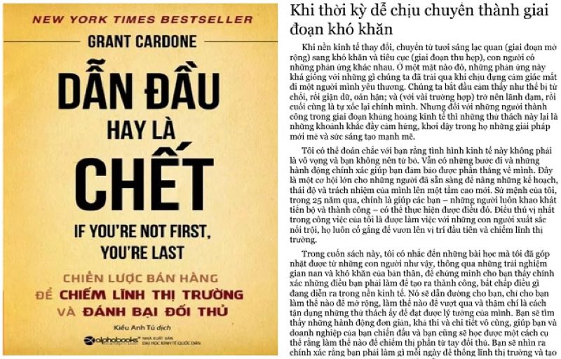 Dẫn đầu hay là chết