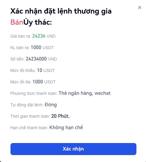 bán ra trên p2p