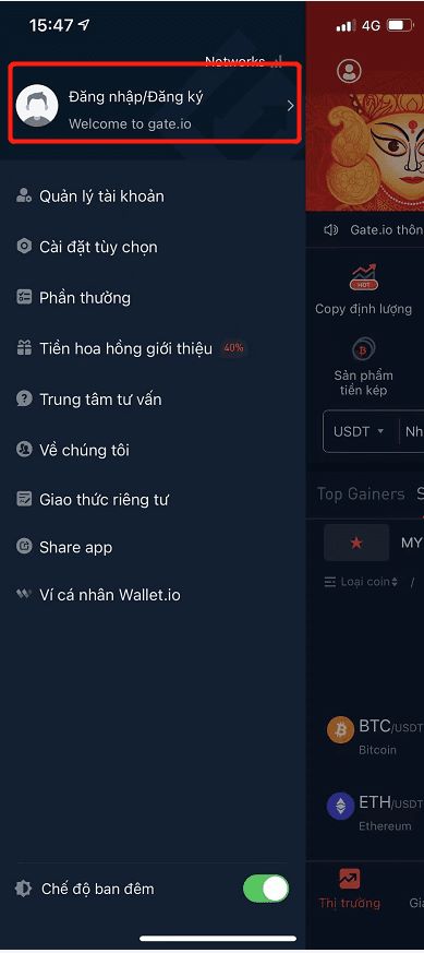  cách đăng ký sàn gate.io trên điện thoại