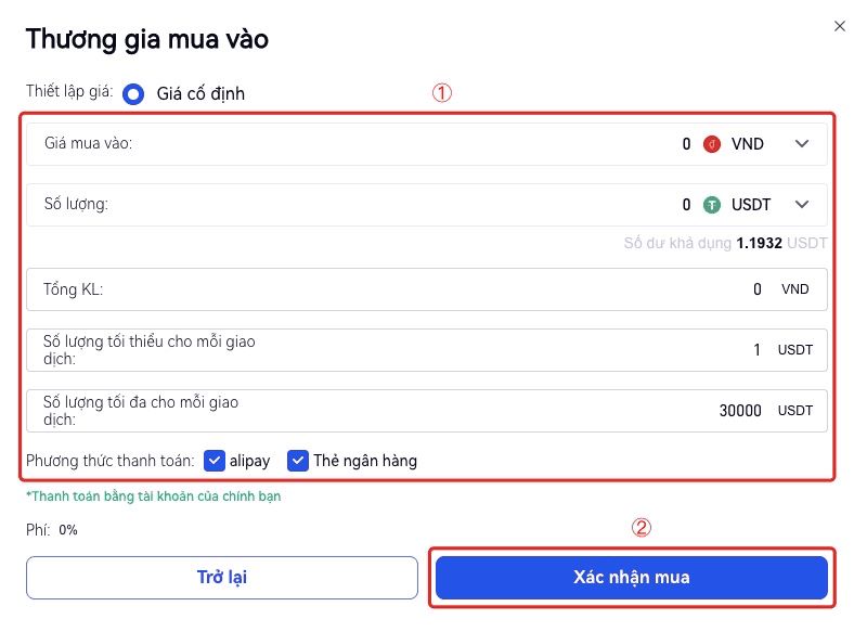 mua vào trên p2p