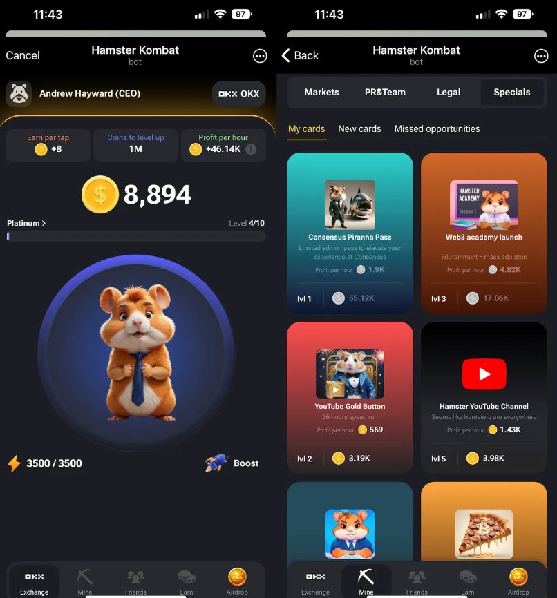 giới thiệu về airdrop hamster kombat