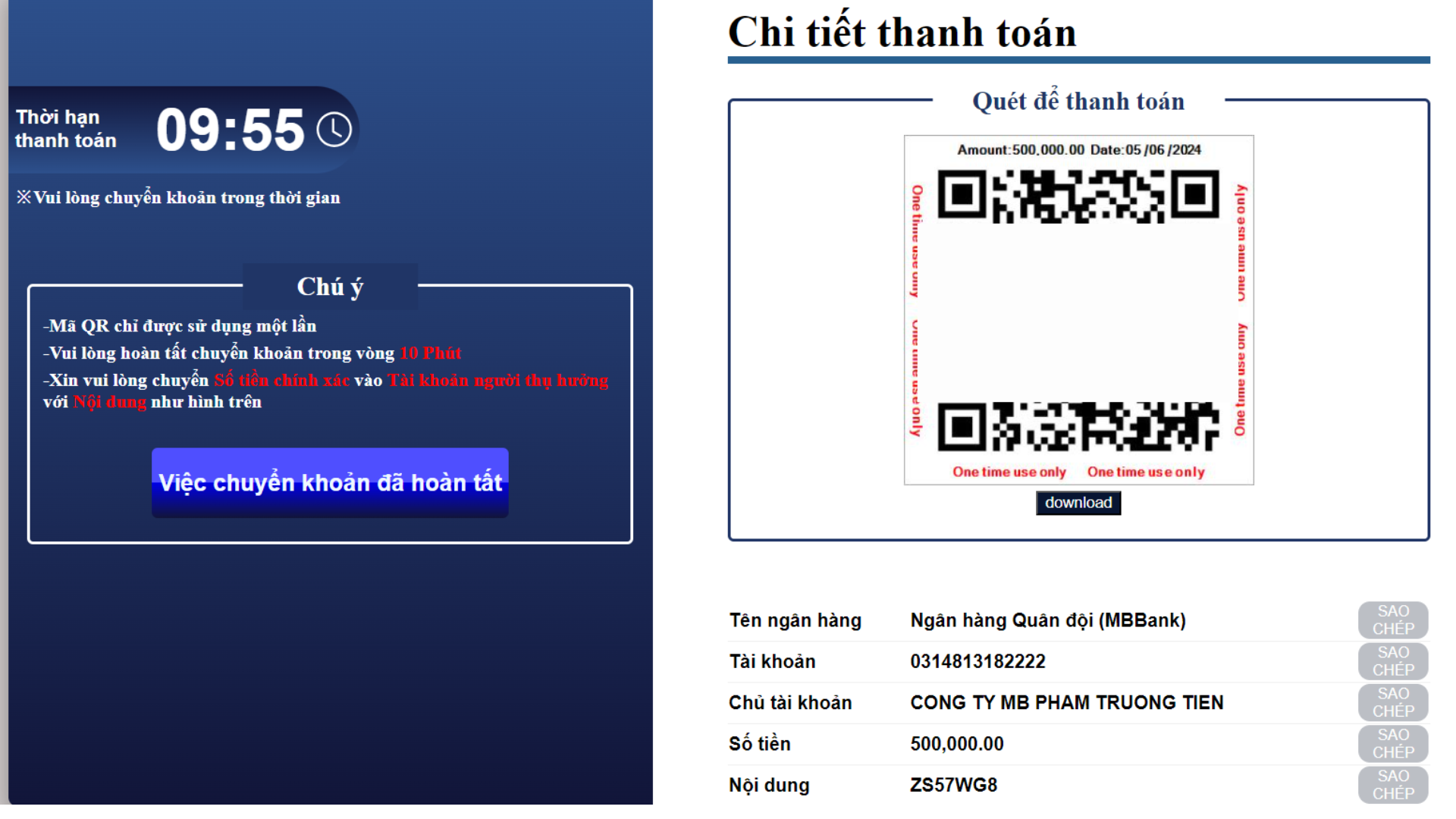 Cách nạp tiền vào Exness