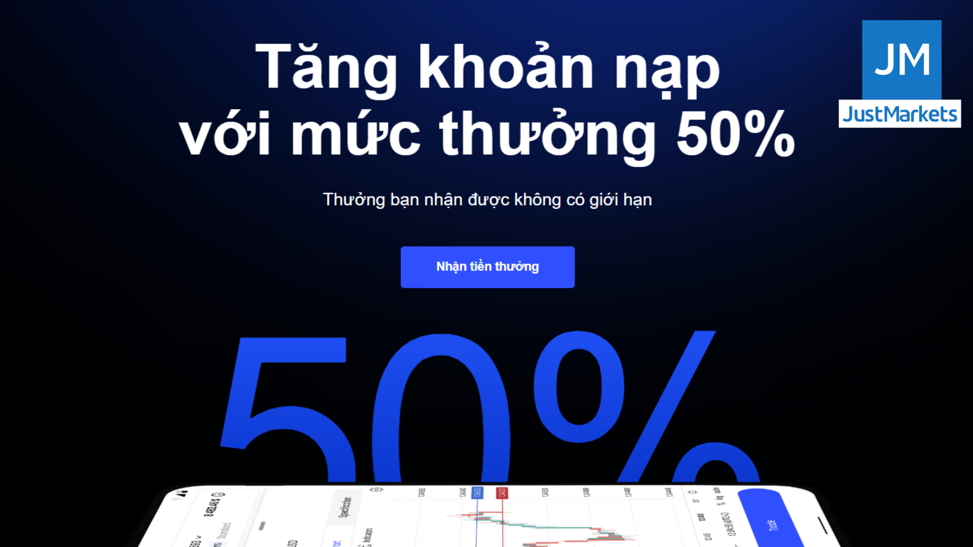 Khuyến Mãi Sàn Justmarkets Cập Nhật Mới Tháng 72024