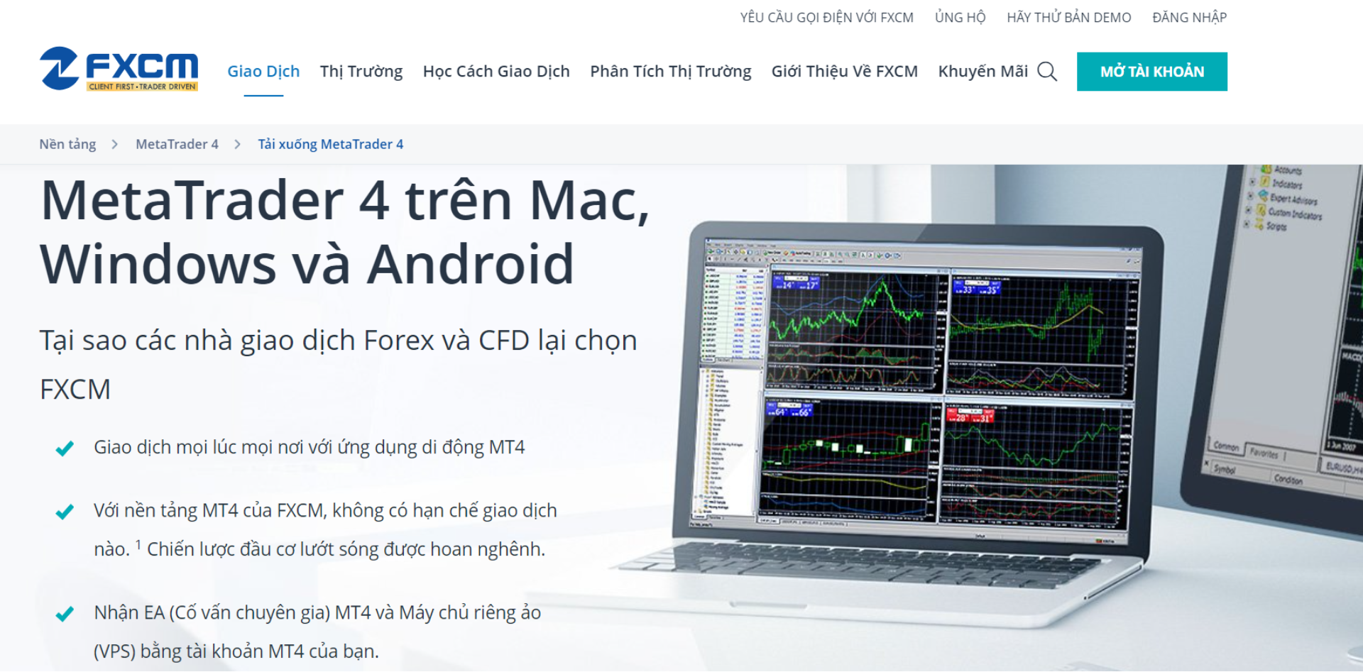 Nền Tảng Mt4 Sàn Fxcm