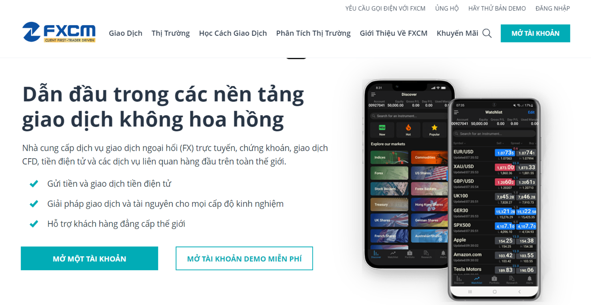 Tổng Quan Sàn Fxcm